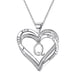 thumbnail image 1 of Collar para mujer, Joyas para mujer, Joyas para mujer, Collar con letra en forma de corazón para mujer, Collar con colgante chapado en forma de corazón, Collar para mujer, 1 of 3