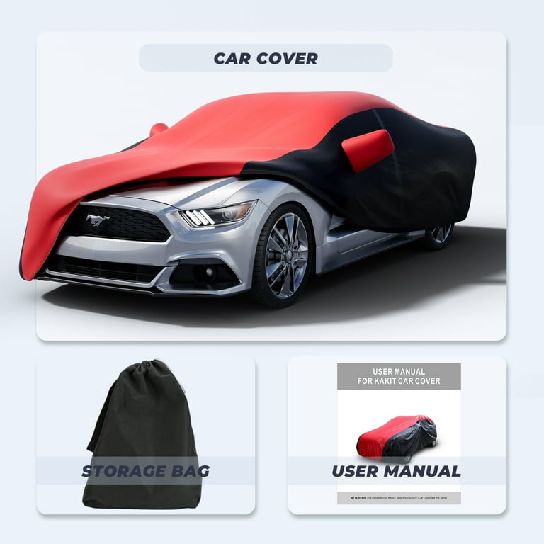 KAKIT Waterproof Car Cover for 1994 2023 Ford Mustang Custom Fit Mustang Cover with Door Zipper Walmart
