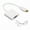 Color;White,shape;With audio, variant on 1080P HDMIs Male to VGA Female Converter HDMIs to VGA Adapter with Audios Support for Video and Gaming For PC TV Laptop