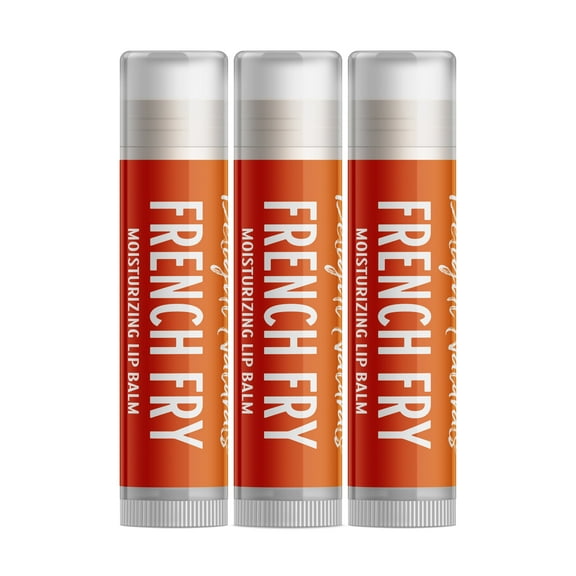 Delight Naturals French Fry Lip Balm - 3 Pack