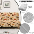 thumbnail image 5 of Xixirimido Armless Sofa Slipcover Stretch Futon Cover Queen Sofa Bed Covers Washable Elastic Couch Cover Home Furniture Protector, Turkey Pumpkin Fall Leaf, 5 of 8