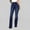 Dark Blue, variant on Women's Fashion Denim Jeans Leisure Lightweight Solid Trendy Breathable Classic Straight Leg Casual Jeans Pants New Style High Waist Button with Pockets Black S