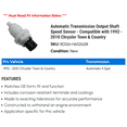 thumbnail image 2 of Automatic Transmission Output Shaft Speed Sensor - Compatible with 1992 - 2010 Chrysler Town & Country 1993 1994 1995 1996 1997 1998 1999 2000 2001 2002 2003 2004 2005 2006 2007 2008 2009, 2 of 2