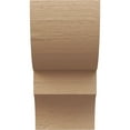 thumbnail image 2 of 8"W x 8"D x 16"H Wide Ridgewood Rough Cedar Woodgrain TimberThane Corbel, Primed Tan, 2 of 6