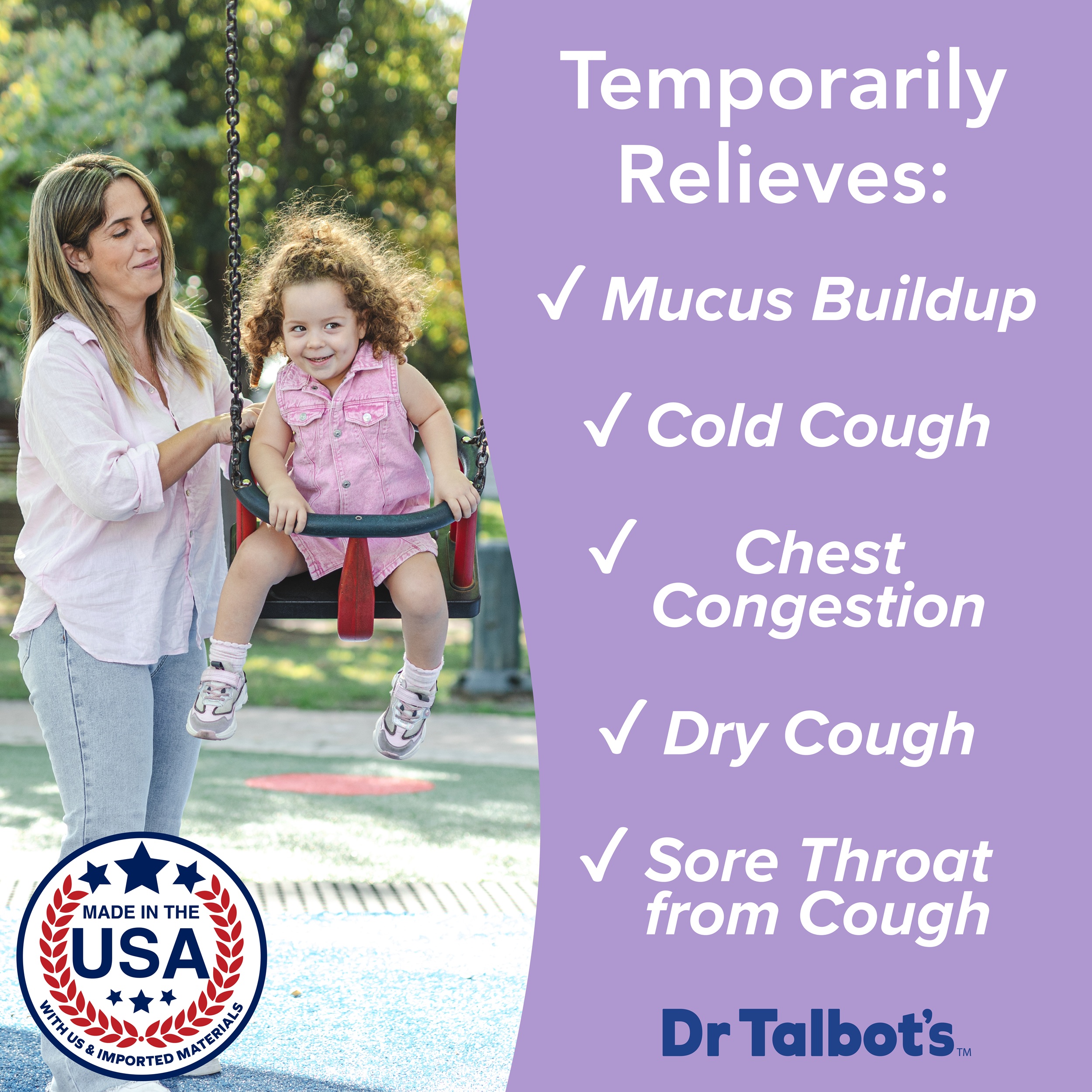 Dr. Talbot's Infant Cough Relief Medicine with Cell Salts, Elderberry, 4 fl oz
