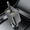 thumbnail image 1 of Chenchen Car Cigarette Lighter Splitter, Dual Cigarette Lighter Adapter with Retractable Car Charger, Fast Car Charger Splitter 2 Socket for iPhone 14/13/12/11 Galaxy Pixel GPS Dash Cam, 1 of 1