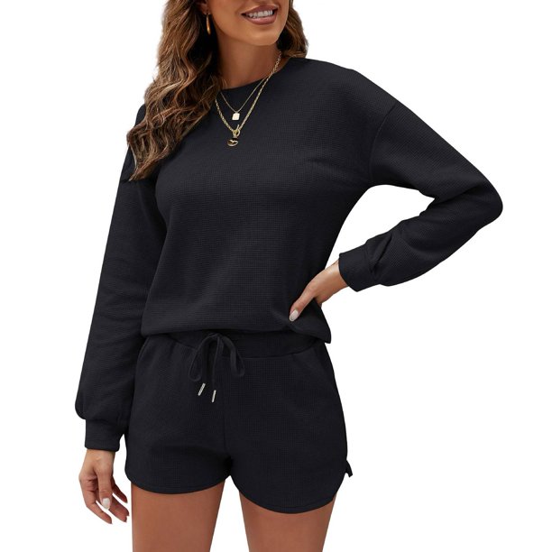 Conjunto De Pijama, Top Y Pantalones Cortos De Moda Para Dormir Para Mujer Para El Dormitorio Del Hogar