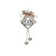 thumbnail image 1 of Metal Diamond Shaped Ornament With Reindeer (Silver) - Set of 6, 1 of 1