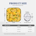 thumbnail image 3 of Bingfone Yellow Limes Windshield Sun Shade 2-Piece Foldable Car Front Window Sunshade for Most Sedans SUV Truck-Small, 3 of 6