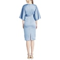 thumbnail image 2 of Theia womens  Kimono Satin Cocktail Dress, 6, Blue, 2 of 3