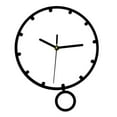 thumbnail image 3 of Reloj colgante de pared con péndulo silencio elegante adorno de pared reloj decorativo para sala de estar, oficina, cocina, decoración del hogar, 3 of 8