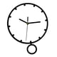 thumbnail image 3 of Reloj de pared con péndulo, adorno de pared acrílico, moderno y elegante, reloj decorativo. Blanco, 3 of 9