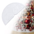 thumbnail image 1 of Falda de Árbol de Navidad BLESIY Felpa Blanca 90cm, 1 of 8