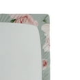 thumbnail image 3 of Ambesonne Pastel Floral Fitted Sheet, Peony Blooms Leaves, Full Size, Pale Sage Green Rose, 3 of 5