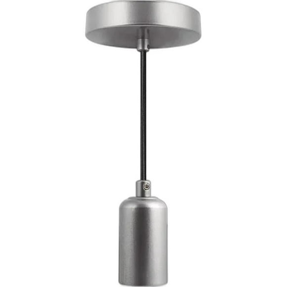 Lámpara de Techo Candil Base E27 Aksi Plata Brillante Modelo 125104