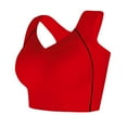 thumbnail image 2 of Sports Bras for Women Seamless Push Up No Underwire Wide Strap Running Yoga Gym Athletic Bralettes Workout Bra, 2 of 4