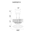 thumbnail image 3 of CWI Lighting 5 Light Drum Shade Chandelier with Chrome finish, 3 of 3