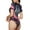 Bird 1, variant on Bird5 Womens One Piece Swimsuits Modest Tummy Control Bathing Suits Lace Up Slimming Swim Suit-Large