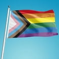 thumbnail image 1 of Rainbow Flag 90x150cm Gay Rainbow Progress Pride Flag Gay Lesbian TransColorful1 pc, 1 of 5