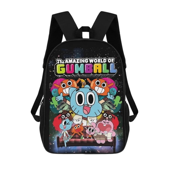 The Amazing World of Gumball Large capacity travel backpack/laptop backpack 17inch