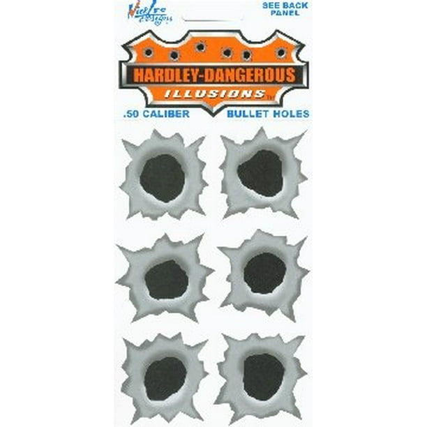 50 Caliber Bullet Holes Stickers Walmart Com Walmart Com