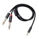 thumbnail image 1 of Methold Cable de audio Doble enchufe chapado en oro Diseño conveniente Cable adaptador Carcasa de aleación de aluminio Fuerte resistencia a la Type3 NO3, 1 of 5