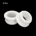 thumbnail image 3 of Uxcell 6Pcs Snap Rubber Grommet Plug Mount Dia 23mm ID 18.5mm Seal Anti-Scratch Electrical Box Cable Pipe White, 3 of 6