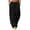 Black, variant on Women Drawstring Elastic Waist Wide Leg Sweatpants, Loose Seam Detail Casual Trousers with Patch Pockets(Hot Pink,S)