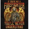 thumbnail image 2 of Not A Firefighter Never Understand Men's Big & Tall Long Sleeve Graphic Tee Brisco Brands 2X, 2 of 5
