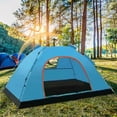 thumbnail image 2 of 2-3 Person Beach Tent Sun Shelter Automatic Setup Sun Shade with Fiberglass Rods, Carry Bag & Stakes for Camping, 2 of 9