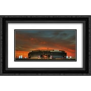 MetLife Stadium 2x Matted 24x16 Black Ornate Framed Art Print from the Stadium Series
