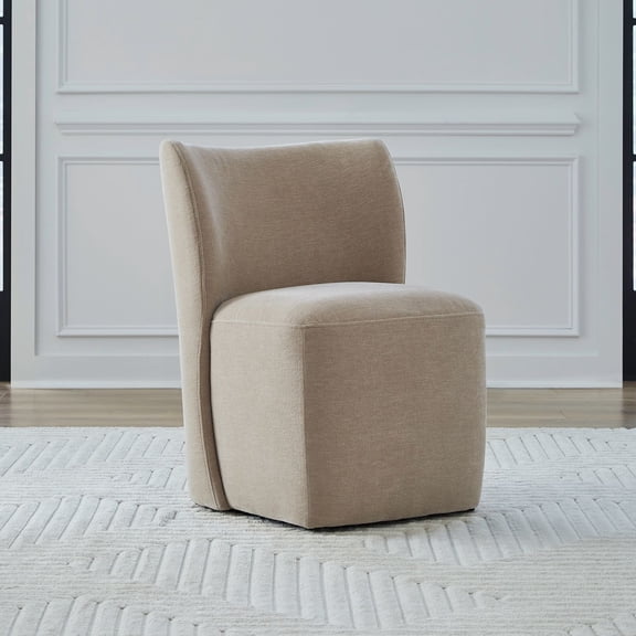 Liberty Furniture Accent Dining Chair with Castors - Rounded Back - Wicker