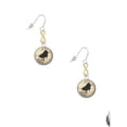 thumbnail image 2 of Delight Jewelry Silvertone Domed Music - Piano Gold Tone Infinity French Earrings, 2 of 4
