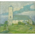 thumbnail image 3 of Ľudovít Čordák 21x20 Black Modern Framed Museum Art Print Titled - Church in Svinica (1912-1920), 3 of 5