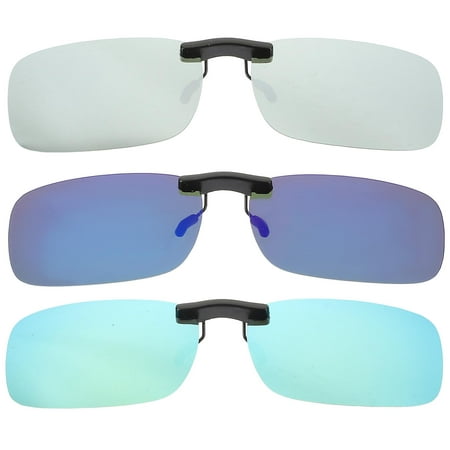 Polarized Rectangular Rimless Sunglasses for Mens