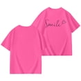 thumbnail image 6 of BUWTTER Cute Shirts for Girls Oversized Short Sleeved Top Casual Letter Print Summer Loose Fit Plus Size Basic Pink Shirt Size 13-14 Y, 6 of 8