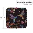thumbnail image 3 of Balery 6 Pcs Humming Birdleather Coasters Set, Drink Table Cup Coasters For Living Room Kitchen Coffee Decor, 3 of 9