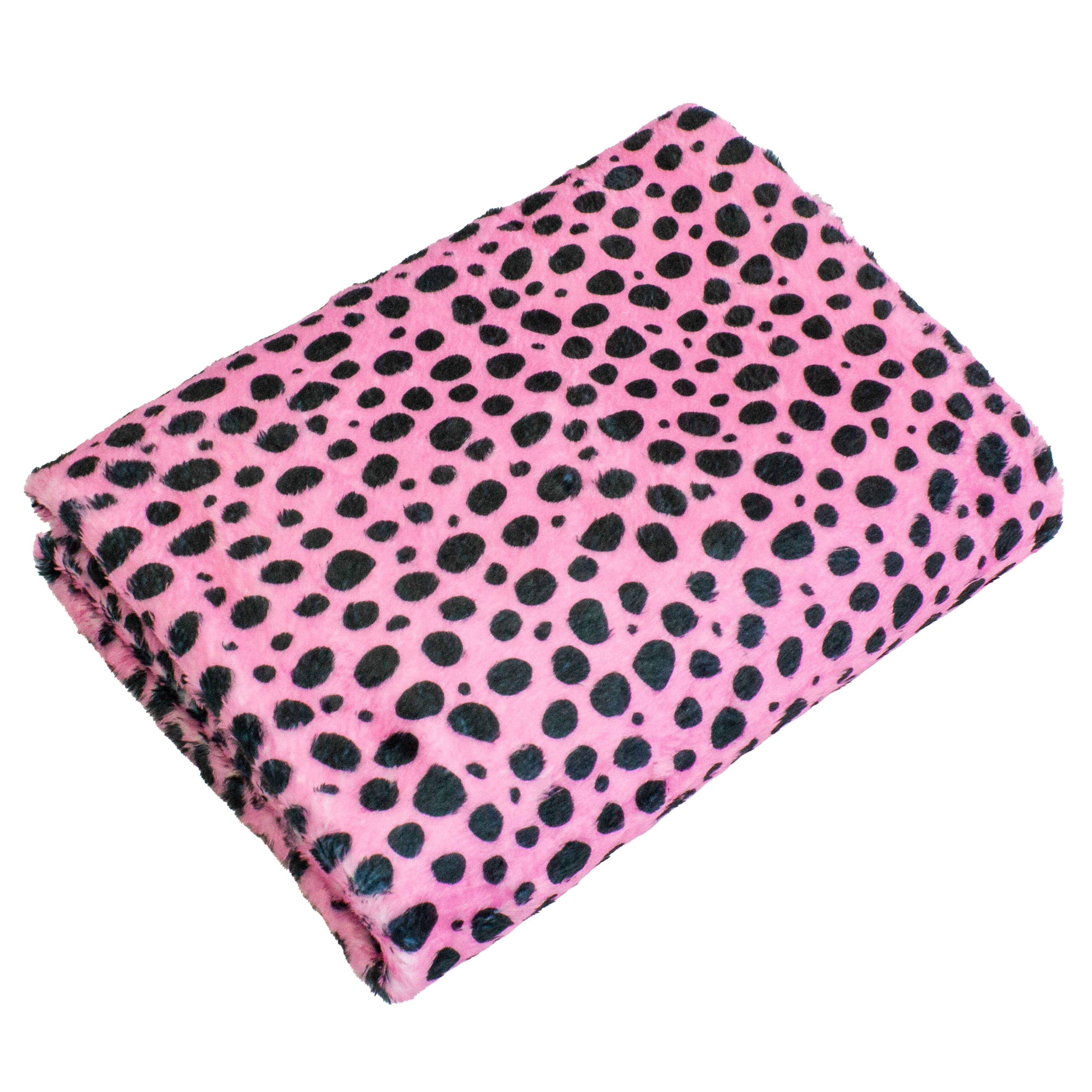 Everything Comfy Cheetah Print Decorative Throw Blanket, 30" X 40", Pink