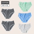 thumbnail image 1 of 5 unids/set de bragas de algodón, bragas sexis, ropa interior transpirable para mujer, lencería para mujer, ropa interior encantadora para chicas jóvenes Tan Jianjun unisex, 1 of 2