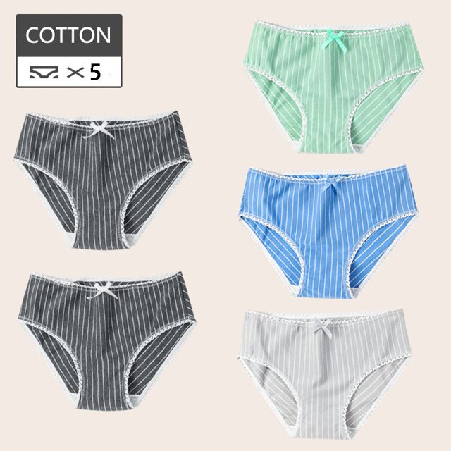 5 unids/set de bragas de algodón, bragas sexis, ropa interior transpirable para mujer, lencería para mujer, ropa interior encantadora para chicas jóvenes Tan Jianjun unisex