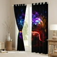 thumbnail image 3 of Manfei Neon Blue Gamepad Black Out Curtains for Kid, Modern Game Lover Curtains Pack of 2 (42x63 Each), Stripes Geometric Bedroom Curtains, Curtains and Drapes Home Decor, 3 of 6