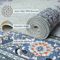 thumbnail image 4 of TWINNIS Area Rug for Living Room Persian Rug Vintage Boho Carpet for Bedroom,Gray/Blue,6'x9', 4 of 7