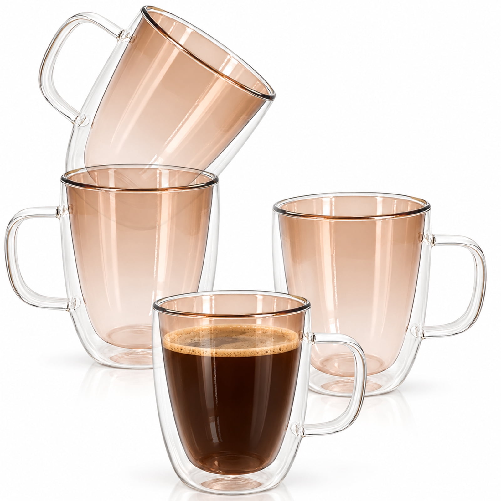Free Shipping! Bodum BISTRO Jumbo Coffee Mug, Double Wall, Clear