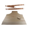 thumbnail image 4 of Delantal de cocina de PU, resistente al aceite, fácil de limpiar, con bolsillo, impermeable, para trabajo, para hornear, cocina, hogar, barbacoa Argén, 4 of 9