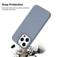 thumbnail image 3 of CocoStake Compatible with iPhone 13 Pro Case 6.1 " 2021 , Liquid Silicone Full Body Protection Cover Case with Screen and Camera Protection, Soft Microfiber Lining [Gray], 3 of 7
