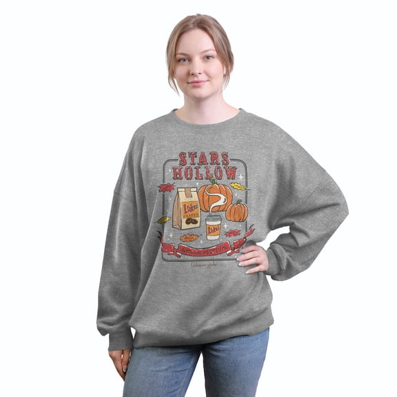 Juniors Gilmore Girls Stars Hollow Fall Sweatshirt