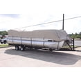 thumbnail image 4 of VORTEX 1200D SUPER HEAVY DUTY **TAN/BEIGE** 28' ULTRA 3 PONTOON/DECK BOAT COVER, HAS ELASTIC AND STRAPS FITS 26'1" TO 27' TO 28' FT LONG DECK AREA, UP TO 102" BEAM (FAST SHIPPING - 1 TO 4 BUSINESS DAY, 4 of 5