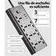 thumbnail image 2 of Regleta Multifunción Con 7 Tomas Y 2 Puertos Usb + 1 Tipo-c Lab.G, egro, 2 of 5