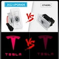thumbnail image 2 of Yougalando Never Fade Car CM31&nbsp;Door Lights Logo Projector for Tesla Puddle Lights LED Compatible with 2016-2023 Model 3/Y/S/X Accessories Ultra-Bright Step Welcome Ghost Shadow (4PCS-Red), 2 of 3