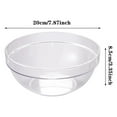 thumbnail image 3 of Lolynie Acrylic Bowl Transparent Round Vegetable Whisk Cooking Bowl Tea Basin Hand Wash Bowl, 3 of 7